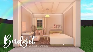 BLOXBURG no gamepass Budget Mood Station 3k l tour  speedbuild ♡ [upl. by Jermain]