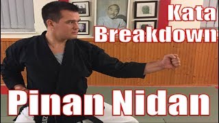 Kata PINAN NIDAN  Breakdown for Beginners [upl. by Anikram]