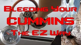 How to Bleed Your Cummins Fuel System [upl. by Sansone]