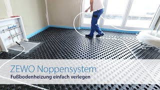 ZEWOTHERM  Fußbodenheizung  Noppensystem [upl. by Niasuh]