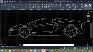 How to design car in AutoCAD हिन्दी tutorial [upl. by Aekan19]