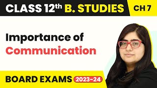 Importance of Communication  Directing  Class 12 Business Studies Chapter 7 [upl. by Ennayk]