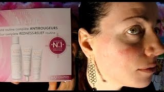 Avene Antirougeurs Rednessrelief for Rosacea Review not sponsored  Rosy JulieBC [upl. by Oyam]