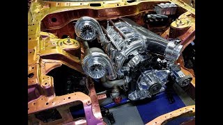 4 rotor twin turbo 1400hp engine build mazda Rx7 Defined Autoworks [upl. by Sianna338]