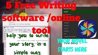 Top 5 best free Writing software Doc Story Novel Screenplay [upl. by Aniat578]