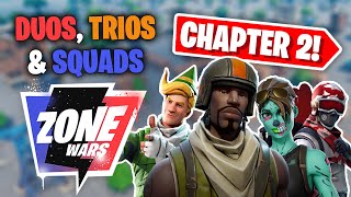 NEW Duos Trios amp Squads Zone Wars Map Code Fortnite Chapter 2 Season 2 [upl. by Aracat822]