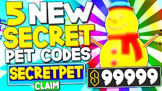 ALL 5 NEW SECRET PETS CODES in TAPPING SIMULATOR Roblox Codes [upl. by Alie]