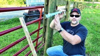 HOW TO INSTALL A FARM GATE [upl. by Bringhurst664]