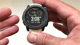 Garmin Instinct Solar  Check For and Installing Software Updates [upl. by Assil165]