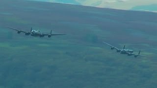 THE TWO LANCASTERS OVER DERWENT RESERVOIR [upl. by Polad461]