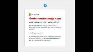 Your account has been locked Microsoft [upl. by Heinrike]