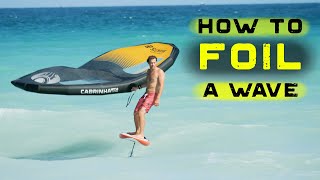 How to ride a wave  WING FOIL [upl. by Aridan]