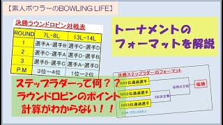 ラウンドロビンのポイント計算って？？ステップラダーってなに？？【ボウリング】 [upl. by Ahsienat33]