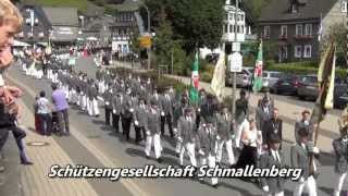 Stadtschützenfest Schmallenberg 2012 in Oberkirchen  Festzug am Sonntag Teil1 [upl. by Riess]