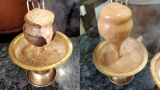 TANDOORI CHAI  Extremely Hot Pot Tea  Indian Street Food [upl. by Lopes]