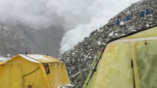 Nepal Earthquake  Everest Avalanche  April 25th 2015 [upl. by Sukcirdor]