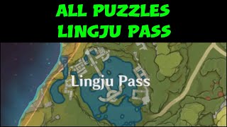 Lingju Pass puzzlesfire torch amp precious chest Location Genshin Impact [upl. by Iblehs391]