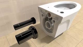 TOTO AP or EP WallHung Toilet Installation Video [upl. by Fina439]