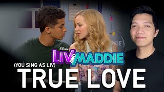 True Love Piano Duet HoldenJordan Fisher Part Only  Karaoke  Liv and Maddie [upl. by Eitsim]