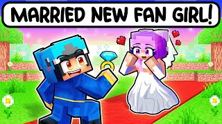 Omz MARRIED A NEW CRAZY FAN GIRL in Minecraft [upl. by Constantina]