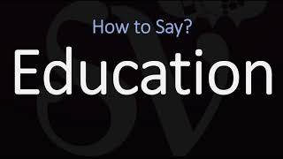 How to Pronounce Education CORRECTLY Meaning amp Pronunciation [upl. by Mazur]