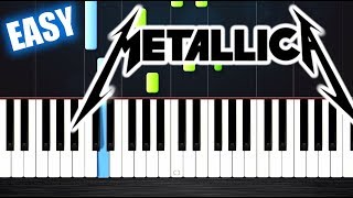 Metallica  Nothing Else Matters  EASY Piano Tutorial by PlutaX [upl. by Hahcim]