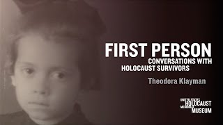 2021 First Person with Holocaust Survivor Theodora Klayman [upl. by Ahsinav]