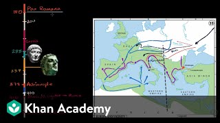 Fall of the Roman Empire  World History  Khan Academy [upl. by Annawat]