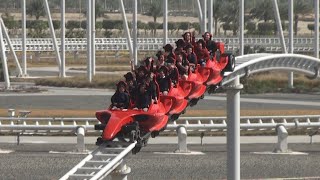 Formula Rossa worlds fastest roller coaster off ride at Ferrari World Abu Dhabi [upl. by Eisak]