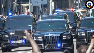 Russian President Vladimir Putins Motorcade Arrives in Geneva to meet Joe Biden [upl. by Penrod]