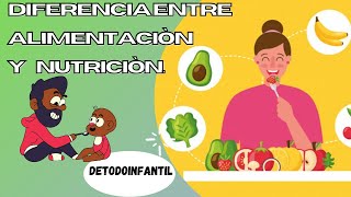 DIFERENCIA ENTRE ALIMENTACIÓN Y NUTRICIÓN [upl. by Kcirdderf394]