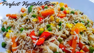 How to make the Perfect Vegetable Rice  Simple Vegetable Rice Recipe [upl. by Cattier245]