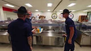 Clip Mess hall at Coast Guard Training Center Cape May [upl. by Fransen373]