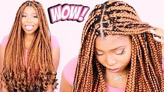 How To BOX BRAIDS Tutorial For Beginners VERY DETAILED ON YOURSELF [upl. by Eyaf]