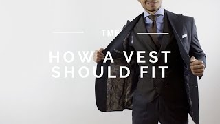 How a Vest  Waistcoat Should Properly Fit [upl. by Antonius311]