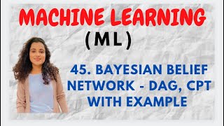 45 Bayesian Belief Networks  DAG amp CPT With Example ML [upl. by Vanya]