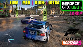 GTX 1050 Ti  Forza Horizon 5  1080p  Low Medium High Ultra [upl. by Oiracam]