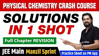 SOLUTIONS in One Shot  Full Chapter Revision  Class 12  JEE Main [upl. by Bardo]