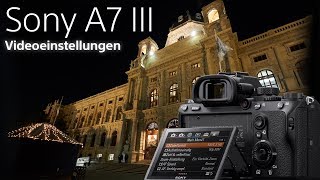 Sony A7 III  Einstellungen für Video [upl. by Fair]