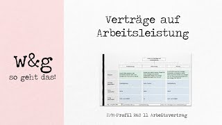 RampS 11 Arbeitsvertrag  1 Verträge auf Arbeitsleistung [upl. by Retxed]