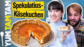 SpekulatiusKäsekuchen  Ohne Backen  yumtamtam [upl. by Bhatt728]