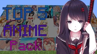 Top5 Anime Texture Packs 【Minecraft】 [upl. by Islaen]