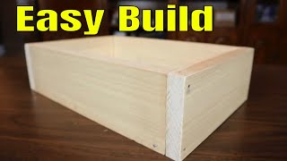 How To Make A Wooden Box For Beginners  The Simple Way [upl. by Siugram]