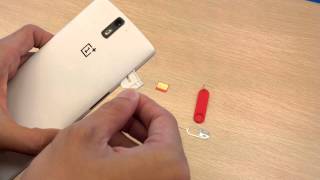 OnePlus One How to Insert amp Change SIM Card [upl. by Carrick]