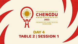 LIVE  T2  Day 4  ITTF Mixed Team World Cup 2023  Session 1 [upl. by Diao852]