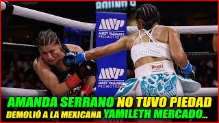 Amanda Serrano destrozó a Yamileth Mercado pero su victoria fue opacada por su mismo entrenador [upl. by Gillette108]