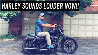 Harley Sounds Louder Now  New COBRA RPT 3quot Slip On Mufflers [upl. by Nnayr846]