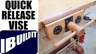 How To Make A Woodworking Vise  Quick Release [upl. by Kellen]