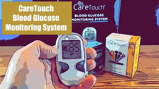 Care Touch Blood Glucose Monitoring System and Test Strips How to Use [upl. by Annaes]