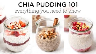 CHIA PUDDING 101 ‣‣ How to Make It Health Benefits amp More [upl. by Hannazus885]